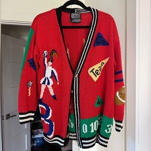 Vintage Varsity Cardigan Sweater